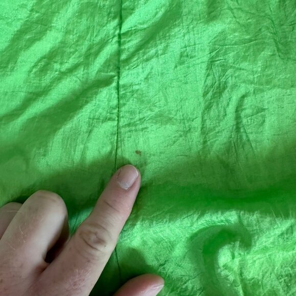 Vintage 90's Athletech neon Green Nylon Shorts With Elastic Waist women's large - Picture 5 of 9